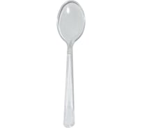 Одноразовая столовая ложка Комус прозрачная, 18 см, 50 шт. 1353899