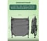 Складной шезлонг F-FG-HY-8008GR (52636) 32x64x200см, макс. нагрузка 200кг, зеленый 7