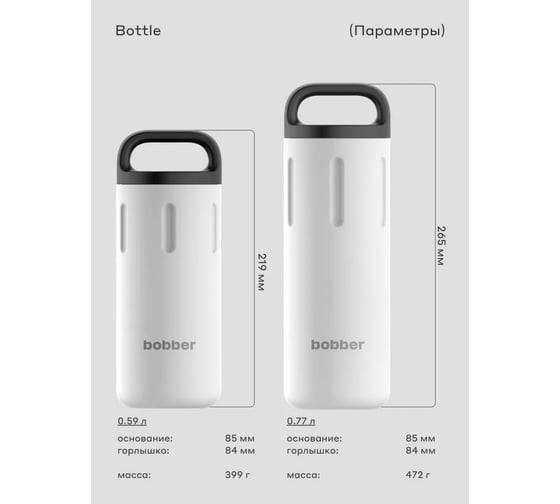 Питьевой вакуумный бытовой термос BOBBER 0.59 л Bottle-590 Iced Water