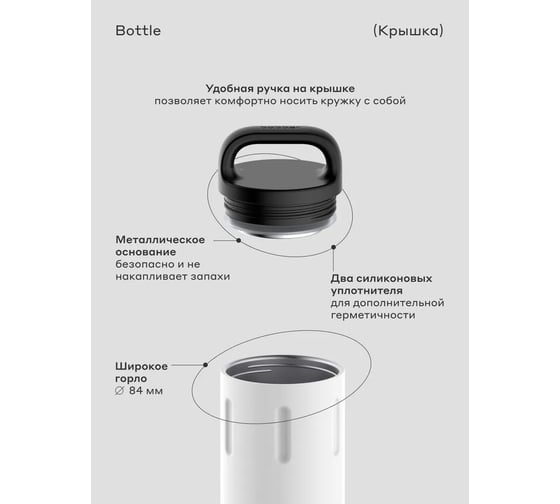 Питьевой вакуумный бытовой термос BOBBER 0.77 л Bottle-770 Iced Water