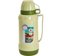 Термос со стеклянной колбой Alpenkok AK-18011S 1.8л, 2 крышки-чашки, зеленый, 12 Р1-00014265