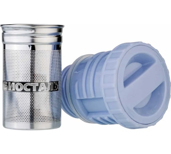 Термос Biostal 1.2 л, пробка с ситечком, стальной NB-1200Z