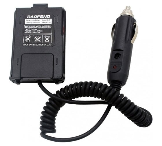 Автомобильный адаптер Baofeng для UV-5R 5 Вт 00029678 1
