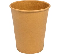 Бумажный 1-слойный стакан для горячих напитков Papperskopp 250мл, d80 мм крафт, pps ОП-250356