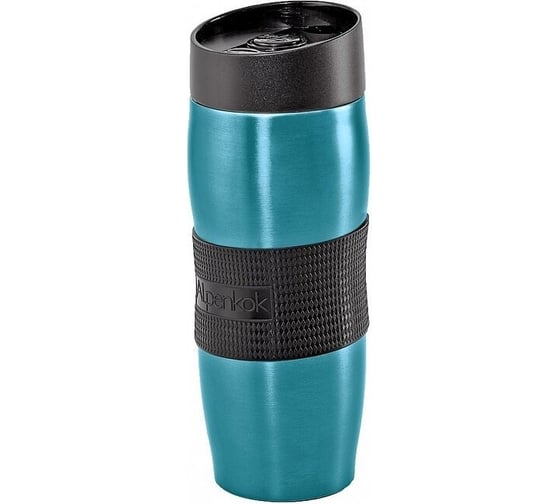Вакуумная термокружка + ALPENKOK AK-04035A 400 мл, бирюзовый 0R-00005289