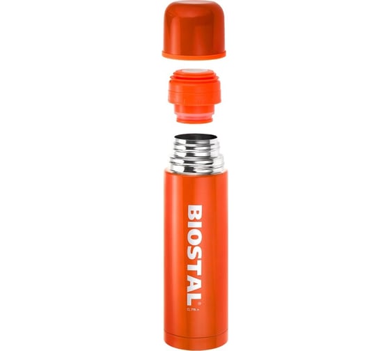 Термос Biostal Flër 0.35 л, оранжевый NB-350С-O