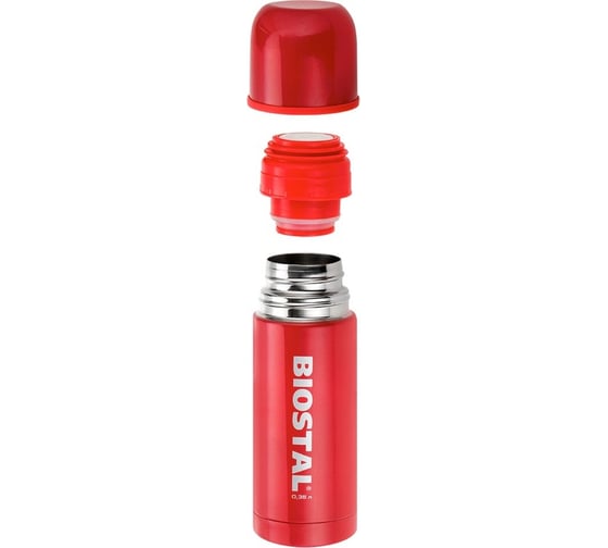 Термос Biostal Flër 0.35 л, красный NB-350С-R