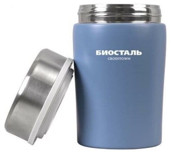 Термос для еды Biostal Crosstown 0.5 л, синий NTD-500B