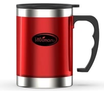 Кружка Biostal Flër 0.4 л, с крышкой, красная NE-400-R