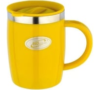 Дутая кружка Biostal Flër 0.4 л, с крышкой, желтая NE-400А-Y
