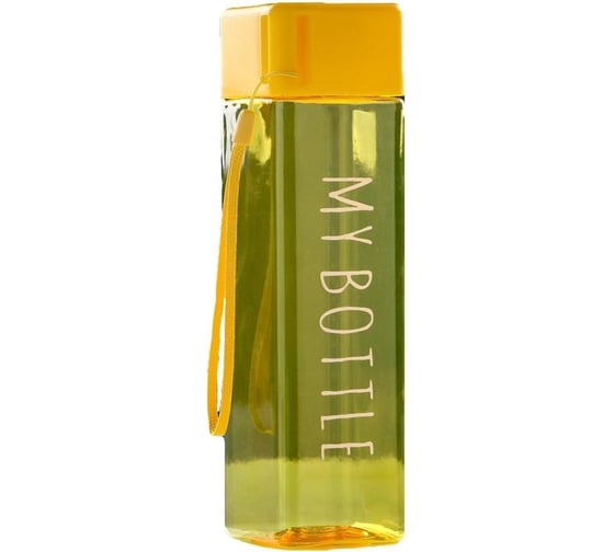 Бутылка для воды ООО Комус my bottle 450 мл, прямоугольная, 5.5x20 см, микс 4460511 1420218