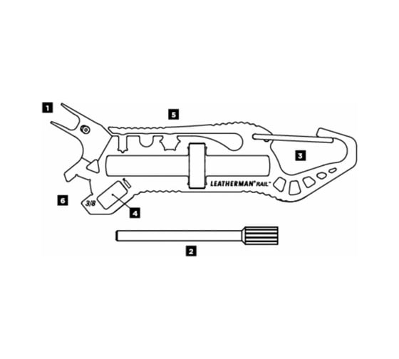 Мультитул Leatherman Rail 831805