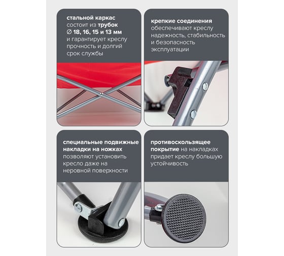 Кресло складное для кемпинга FK-SP-137 Forcekraft 56590