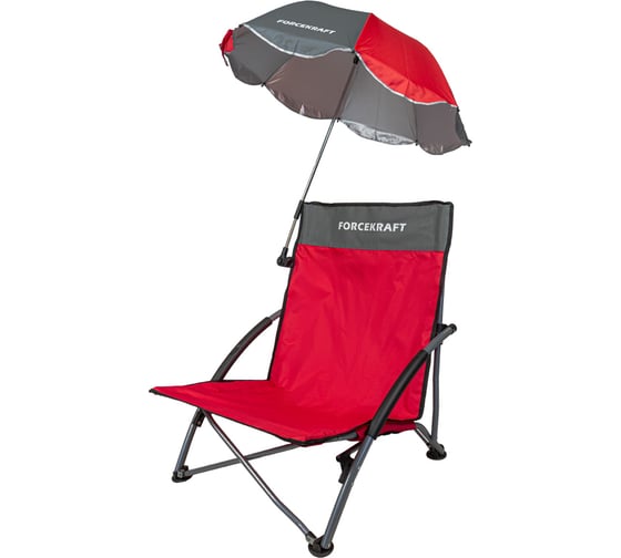 Кресло складное для кемпинга с зонтом садовым fk-sp-137 z Forcekraft 56592
