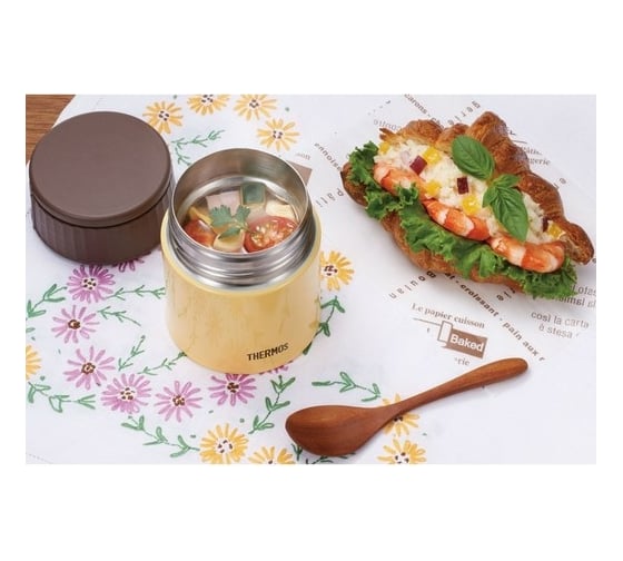 Термос для еды THERMOS JBQ-400-BNN 0.4 л, желтый 924704