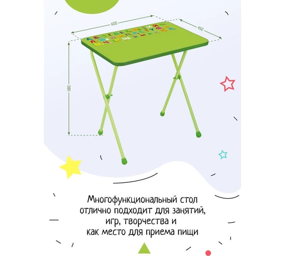 Детский стол InHome салатовый СТИ/З