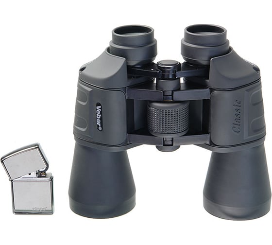Бинокль Veber Classic БПЦ 12x50 VR серый 23903