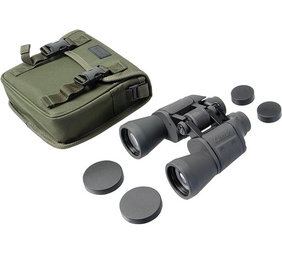 Бинокль Veber Classic БПШЦ 10x50 VRWA, серый 23908