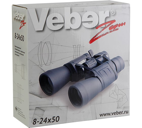 Бинокль Veber БПЦ ZOOM 8-24х50 19708