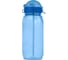 Бутылочка для воды с трубочкой 400 мл прозрачная синяя 12 шт WOWBOTTLES КК0359 1