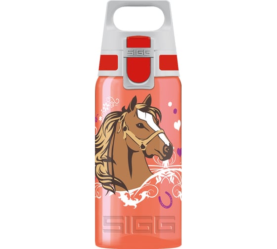 Детская бутылочка Sigg Viva One Horses, 0.5 л, красная 8627.50