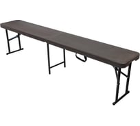 Складной переносной стул WMC TOOLS 183x30x43 см, коричневый WMC-SN180B(56489)