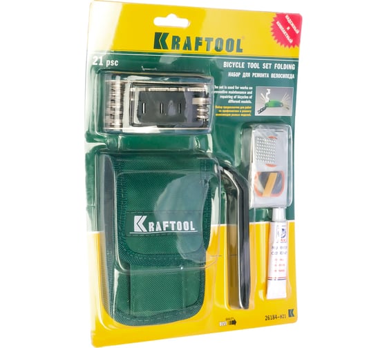 Мультитул для велосипедов KRAFTOOL 21-в-1 26184-H21