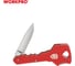 Складной нож-ключ WORKPRO 63.5 мм, красный WP381005 3