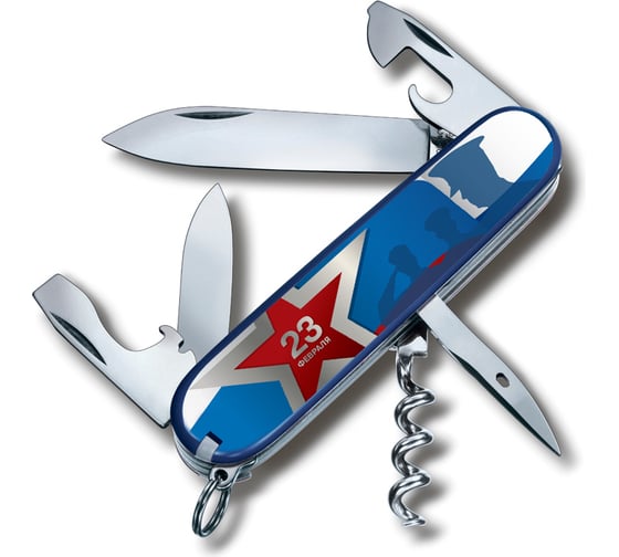 Нож Victorinox Spartan, 91 мм, 12 функций "23 февраля 1.3603 DDAY II