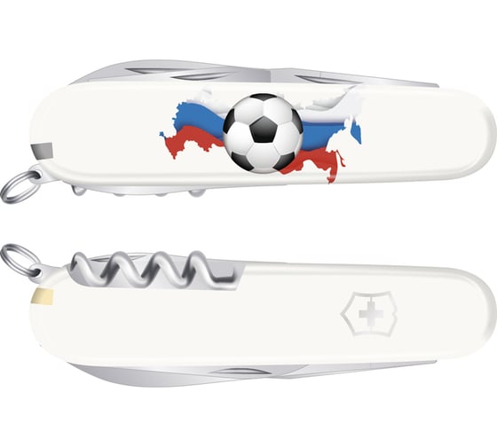 Нож Victorinox Spartan 91 мм, 12 функций "Российский футбол" 1.3603 SOCCER I