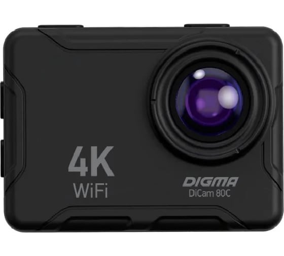 Экшн-камера DIGMA DiCam 80C черная 1543945