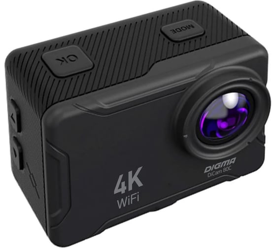 Экшн-камера DIGMA DiCam 80C черная 1543945