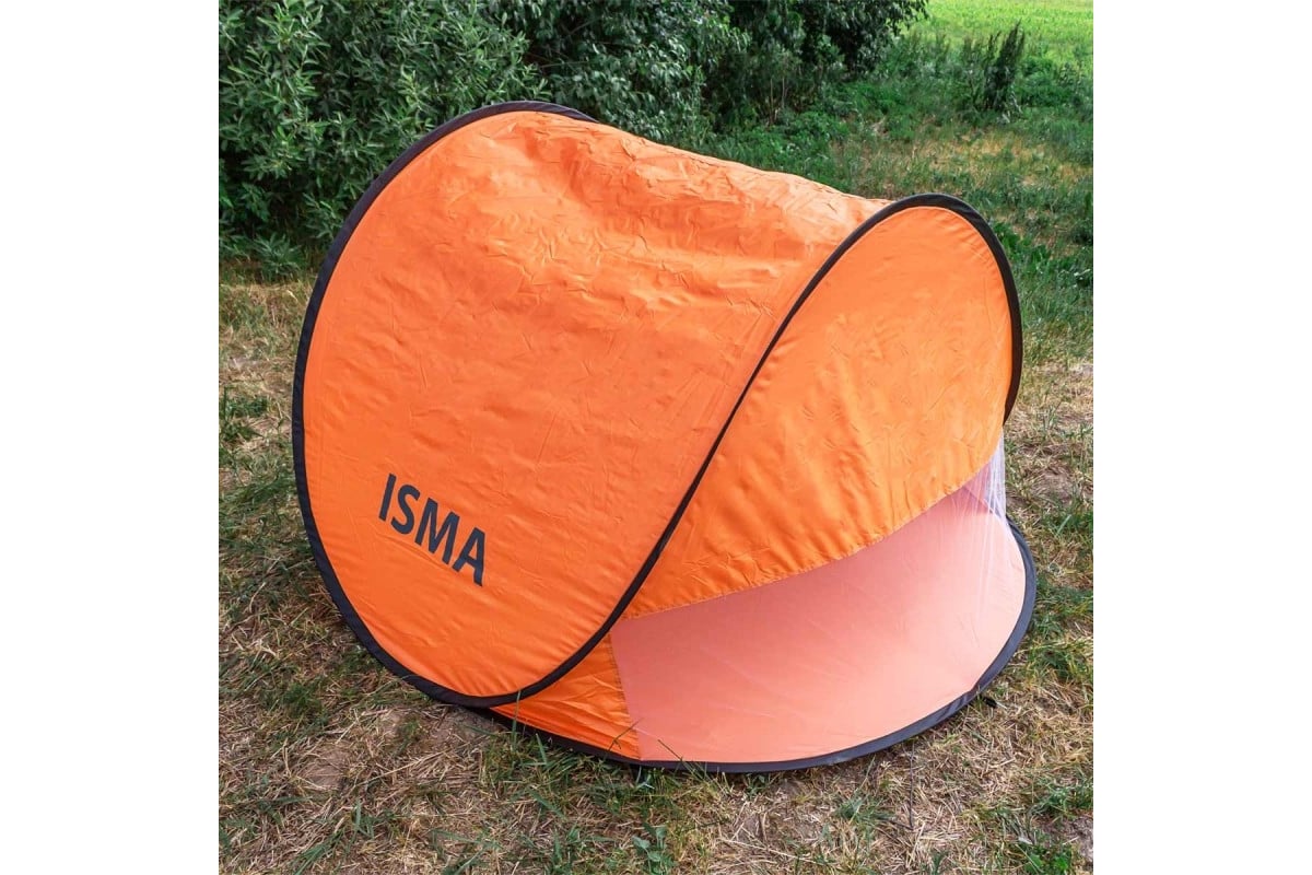 Кемпинговая палатка ISMA 150x150x90см, полиэстер, каркас стеклопластик  ISMA-68107T(56456)