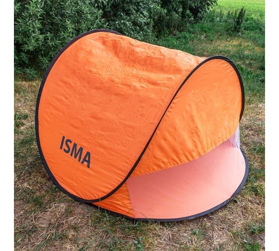 Кемпинговая палатка ISMA 150x150x90см, полиэстер, каркас стеклопластик ISMA-68107T(56456)
