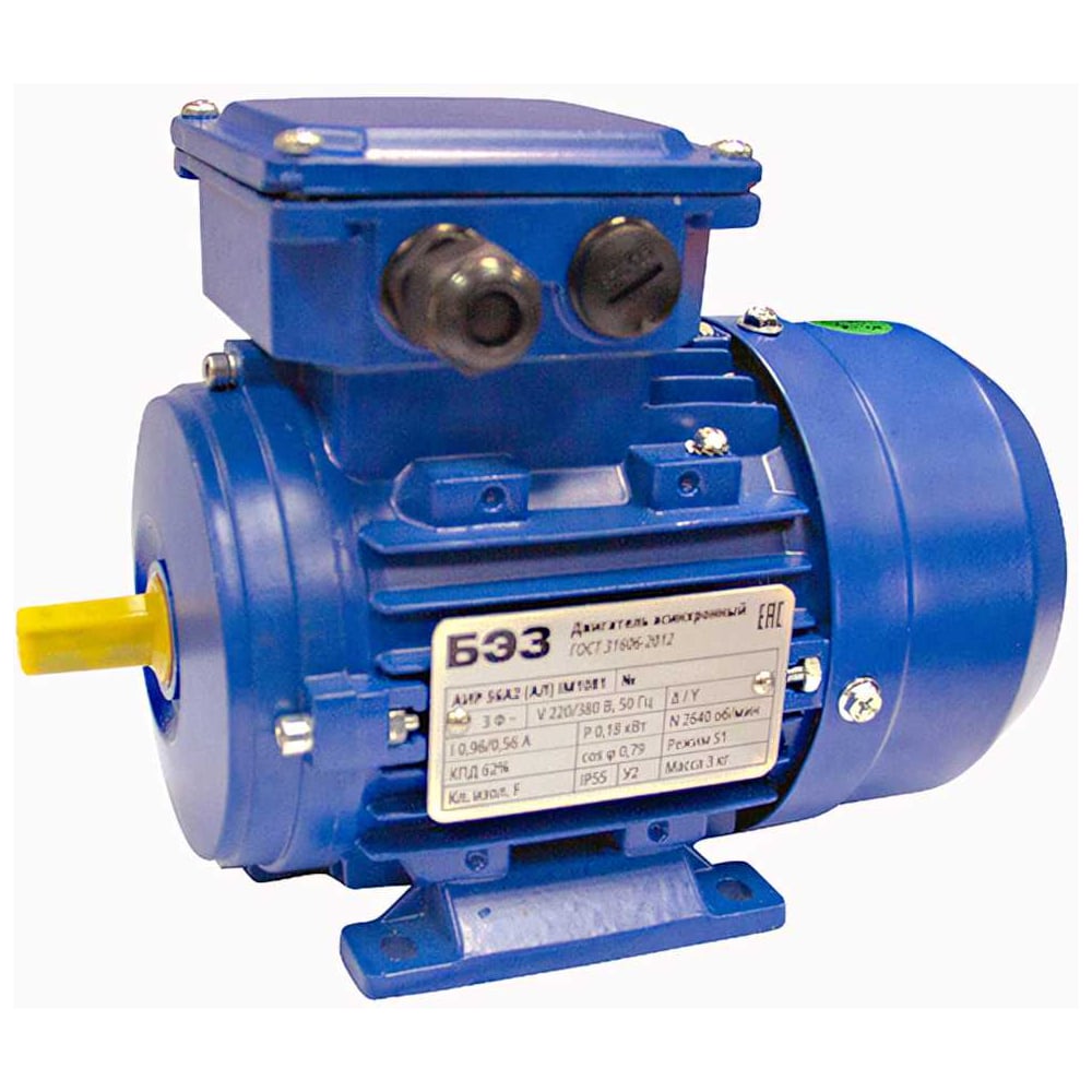 ЭлектродвигательТМБЭЗАИР80B4,ALIM1081,1,5кВт/1500об/мин,корпусалюмининй86652