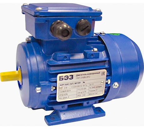 Электродвигатель ТМ БЭЗ АИР 90L4, AL IM1081, 2,2 кВт/1500 об/мин, корпус алюминий 91397