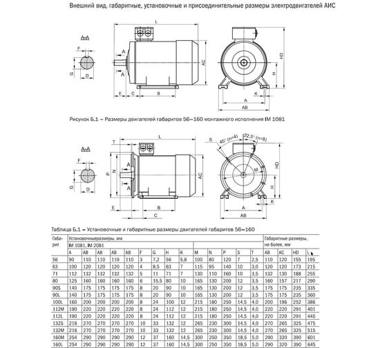 Электрический трехфазный двигатель IEK АИР 132S8 380В 4кВт 750об/мин 3081 DRIVE DRV132-S8-004-0-0730