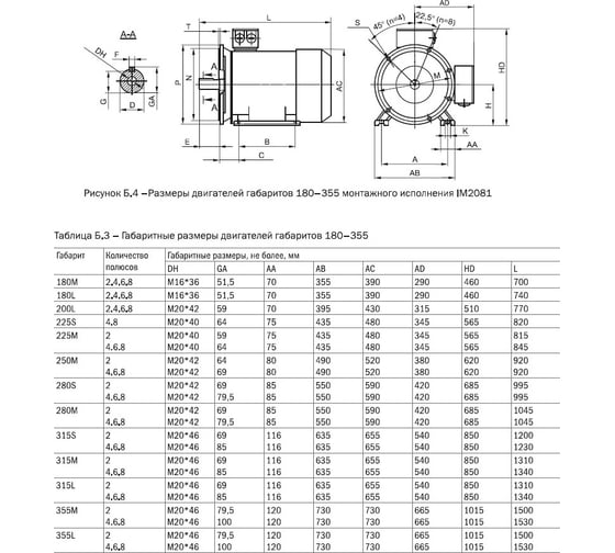 Электрический трехфазный двигатель IEK АИР 250M6 660В 55кВт 1000об/мин 1081 DRIVE DRV250-M6-055-0-1010