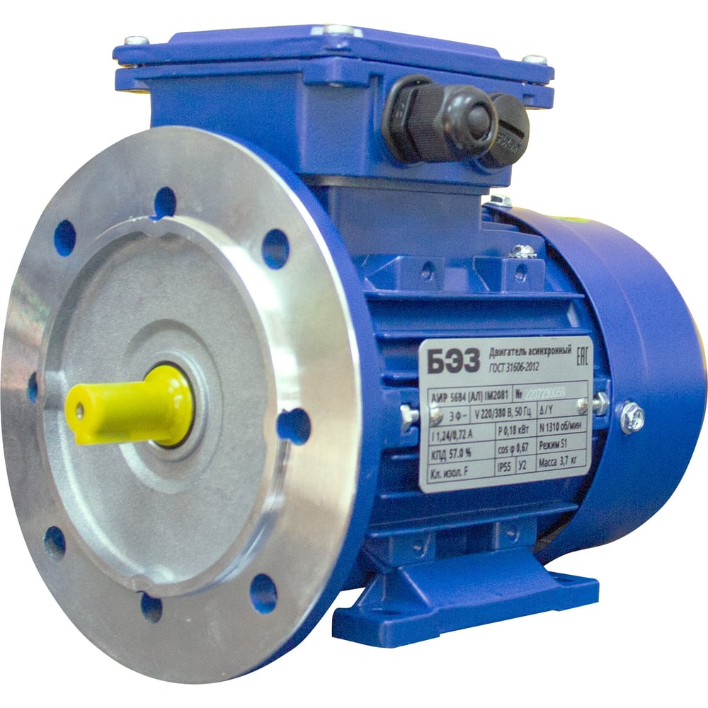 Электродвигатель ТМ БЭЗ АИР 90L2 (Ал) IM2081 (3 кВт/3000 об/мин ...