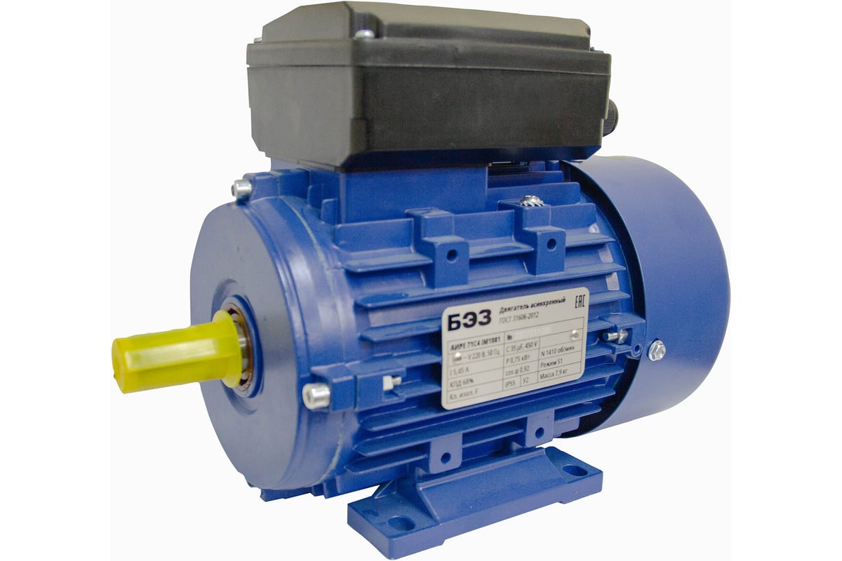 Электродвигатель ТМ БЭЗ АИРЕ 80C4 IM1081 (1,5 кВт/1500 об/мин) 34813 ...