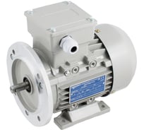 Трехфазный асинхронный электродвигатель INNORED 1.5кВт, 1400 об/мин, 200х24 мм, на лапах, схема включения звезда/треугольник, 380 В/220 В, IP55 RM90M-4 B35