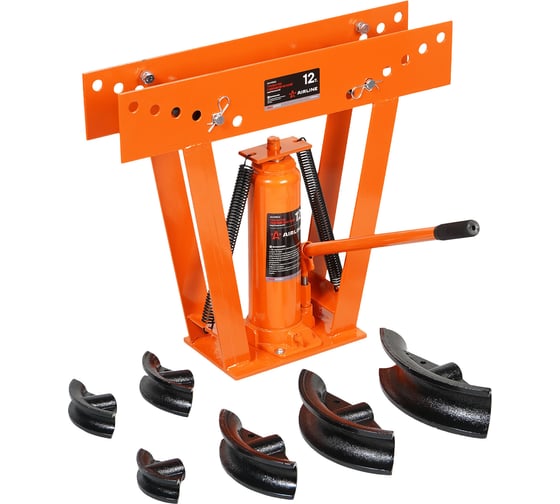 Трубогиб гидравлический вертикальный AIRLINE 1/2"-2", 12 т, башмаки 6 шт. AVHPB02