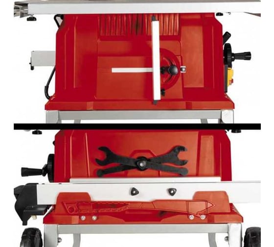 Пила стационарная Einhell TE-CC 250 UF, 2000Вт, 250x30мм, пропил 78 мм, складные ножки, колесики 4340539