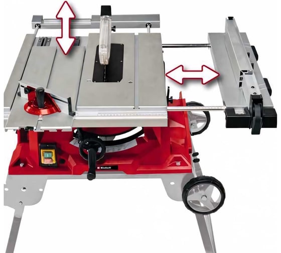 Пила стационарная Einhell TE-CC 250 UF, 2000Вт, 250x30мм, пропил 78 мм, складные ножки, колесики 4340539