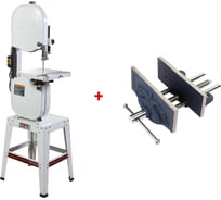 Ленточная пила 230 В + WWV/EC-175 компактные столярные тиски, 175 мм JET JWBS-14OS-M 708113A-VI