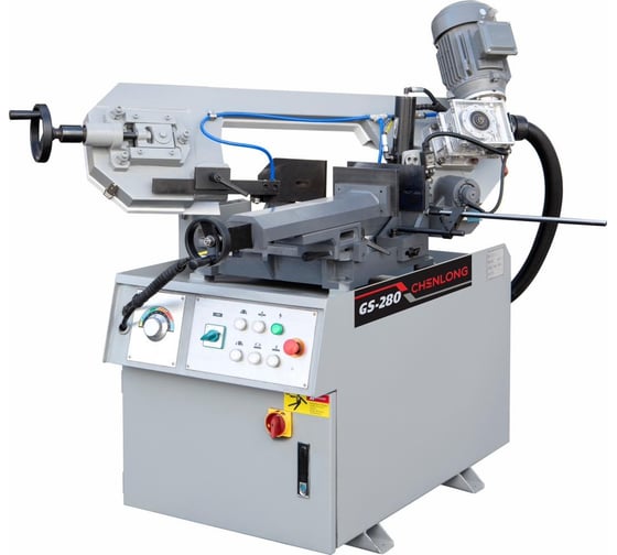 Полуавтоматический ленточнопильный станок с поворотной пильной рамой Chenlong GS-280 4687207022293 1