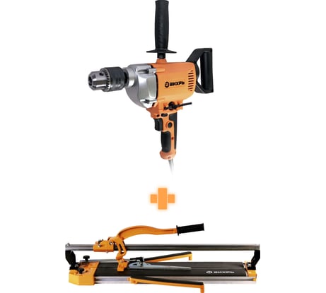 Набор плиткорез 600мм + дрель-миксер Вихрь 902/25