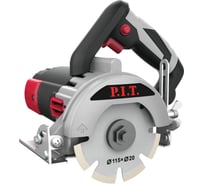 Пила по камню и плитке электрическая P.I.T. 1400Вт, 13000об/мин, 115х20мм, пропил 33мм, наклон 45 PKS115-C