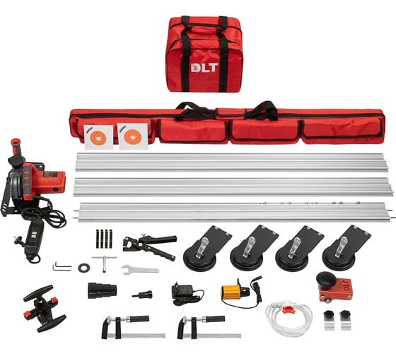 Система резки крупноформатной плитки DLT SLim Cutter KIT-Plus new(плиткорез+направляющие), набор для механической и электрической резки 1548