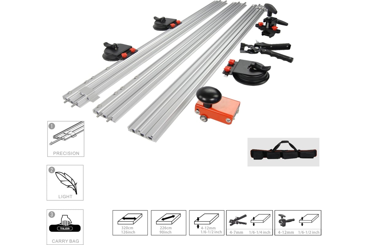 Плиткорез для крупноформатного керамогранита TTOOLS Slim System Cutter ...